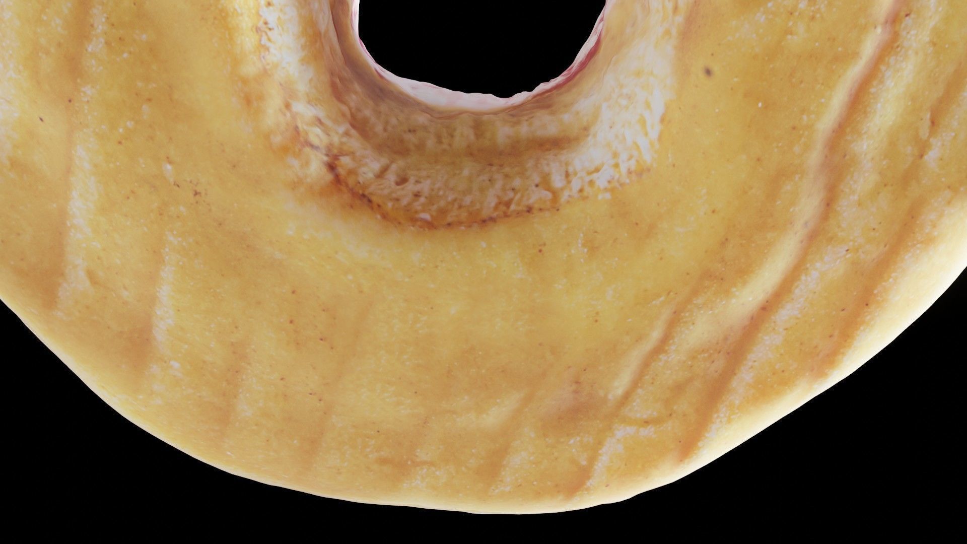 Scanned Donuts 5 flavors 1 high and 2 lowpoly versions Low-poly 3D model_1