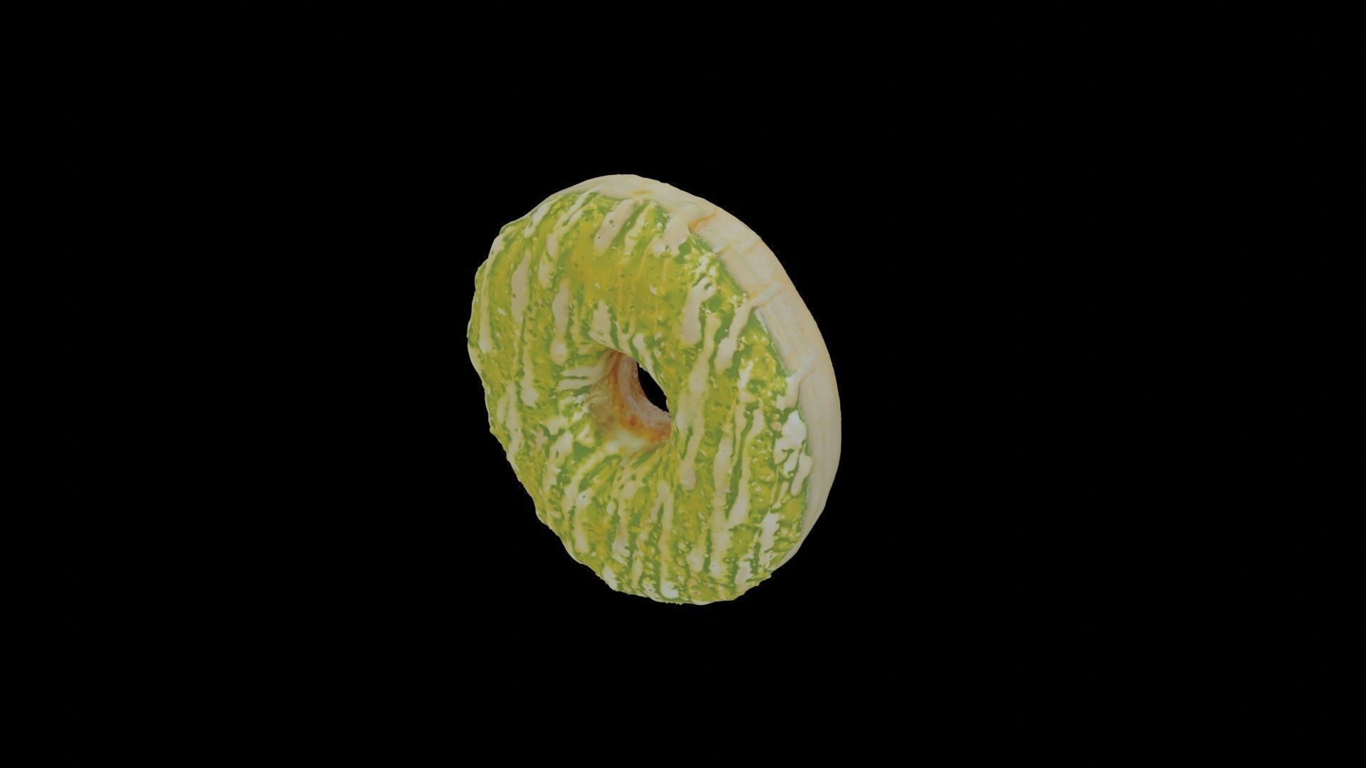 Scanned Donuts 5 flavors 1 high and 2 lowpoly versions Low-poly 3D model_105