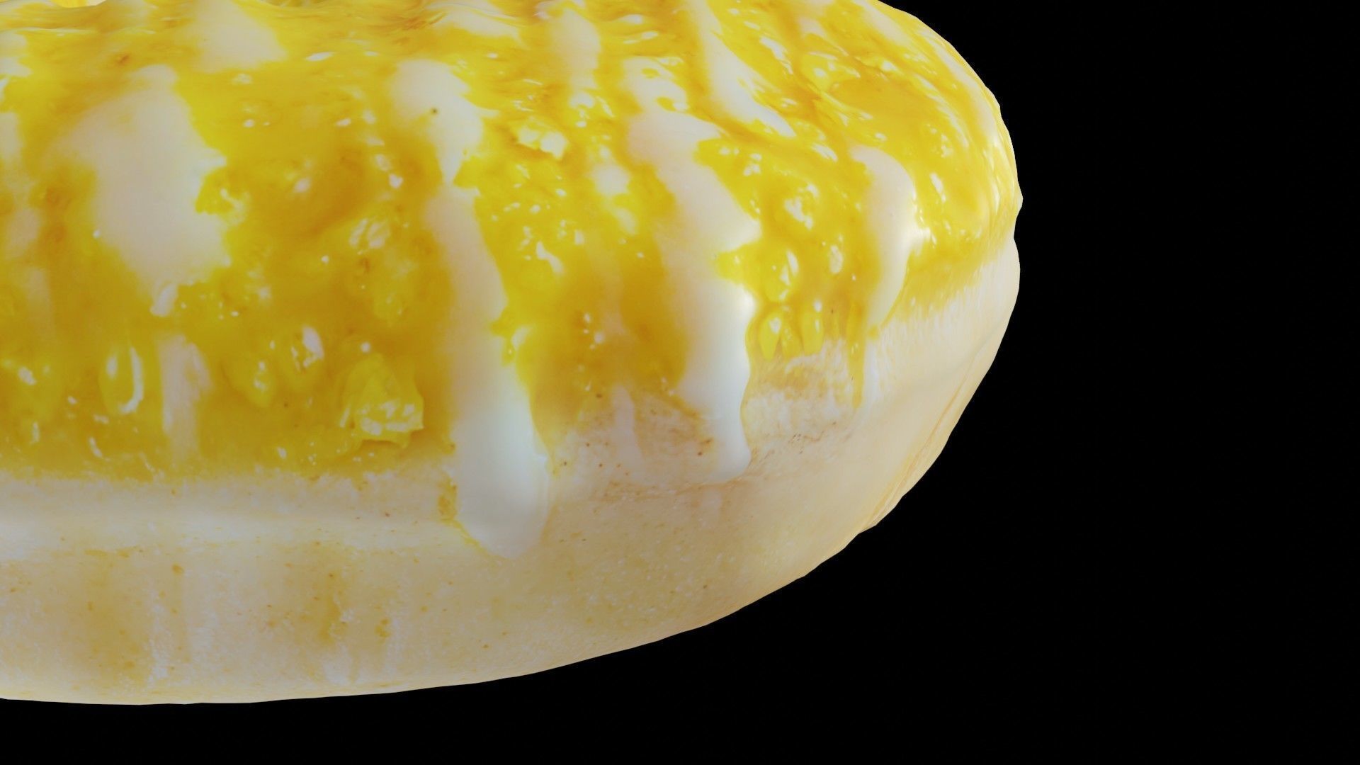 Scanned Donuts 5 flavors 1 high and 2 lowpoly versions Low-poly 3D model_10