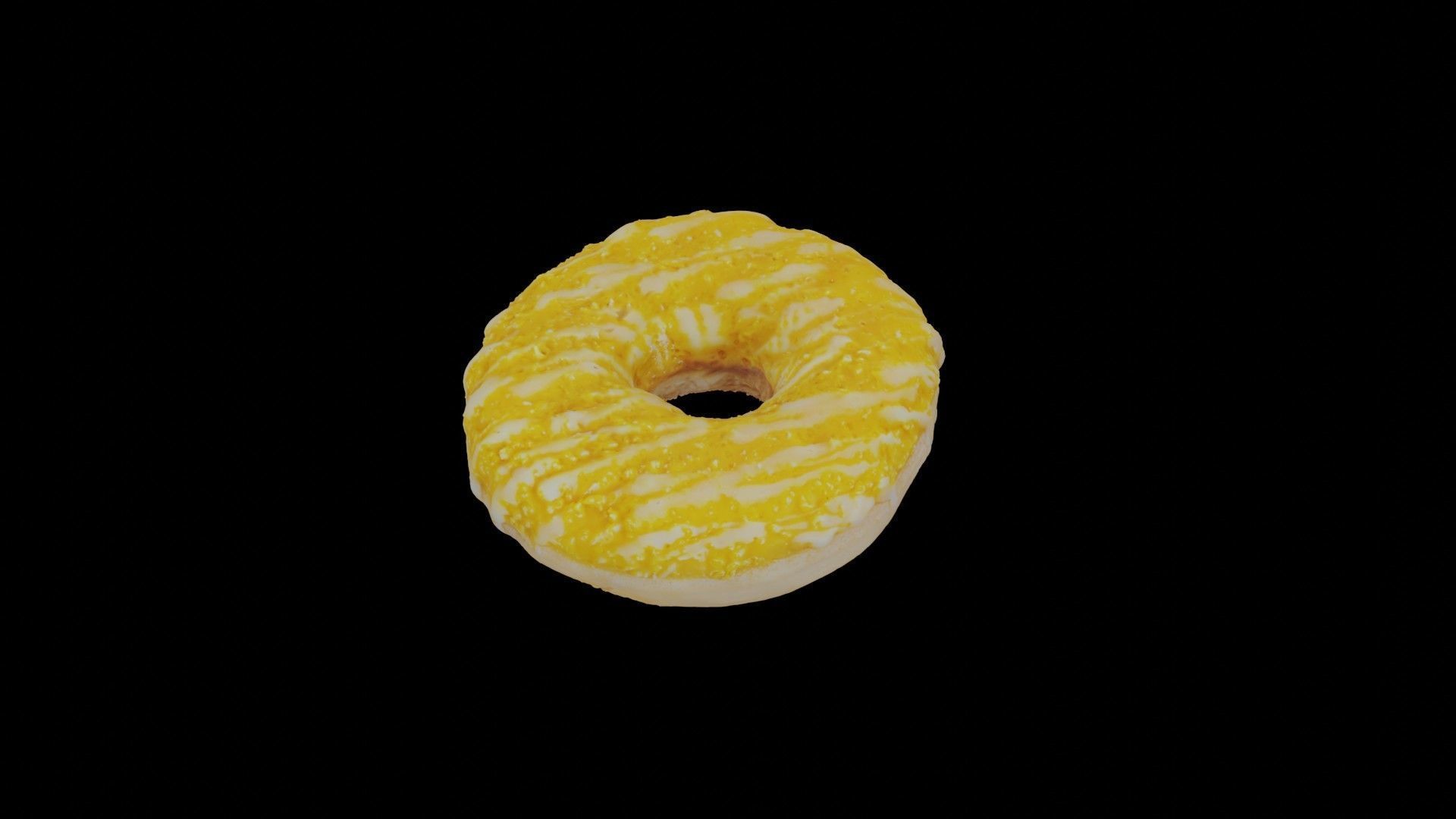 Scanned Donuts 5 flavors 1 high and 2 lowpoly versions Low-poly 3D model_48
