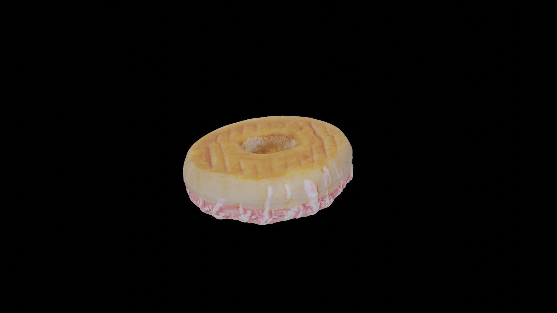 Scanned Donuts 5 flavors 1 high and 2 lowpoly versions Low-poly 3D model_43