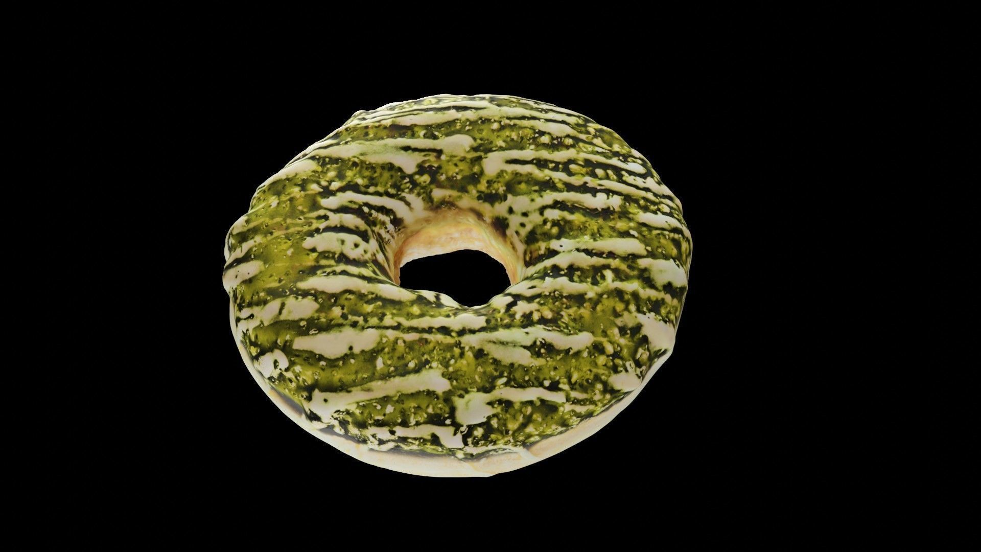 Scanned Donuts 5 flavors 1 high and 2 lowpoly versions Low-poly 3D model_20