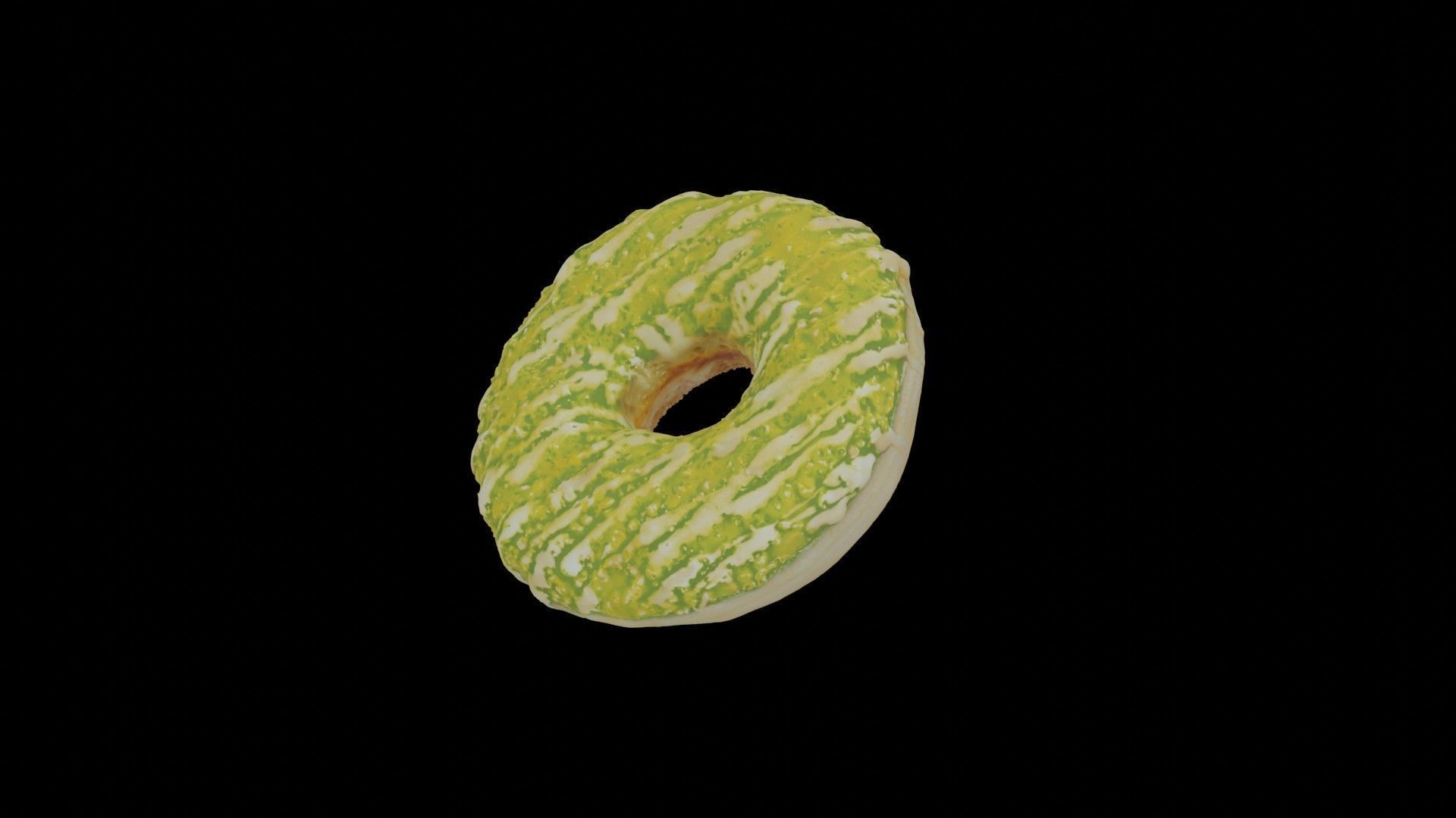Scanned Donuts 5 flavors 1 high and 2 lowpoly versions Low-poly 3D model_82