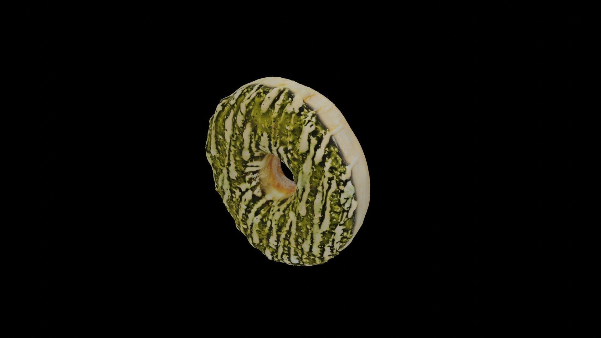 Scanned Donuts 5 flavors 1 high and 2 lowpoly versions Low-poly 3D model_89