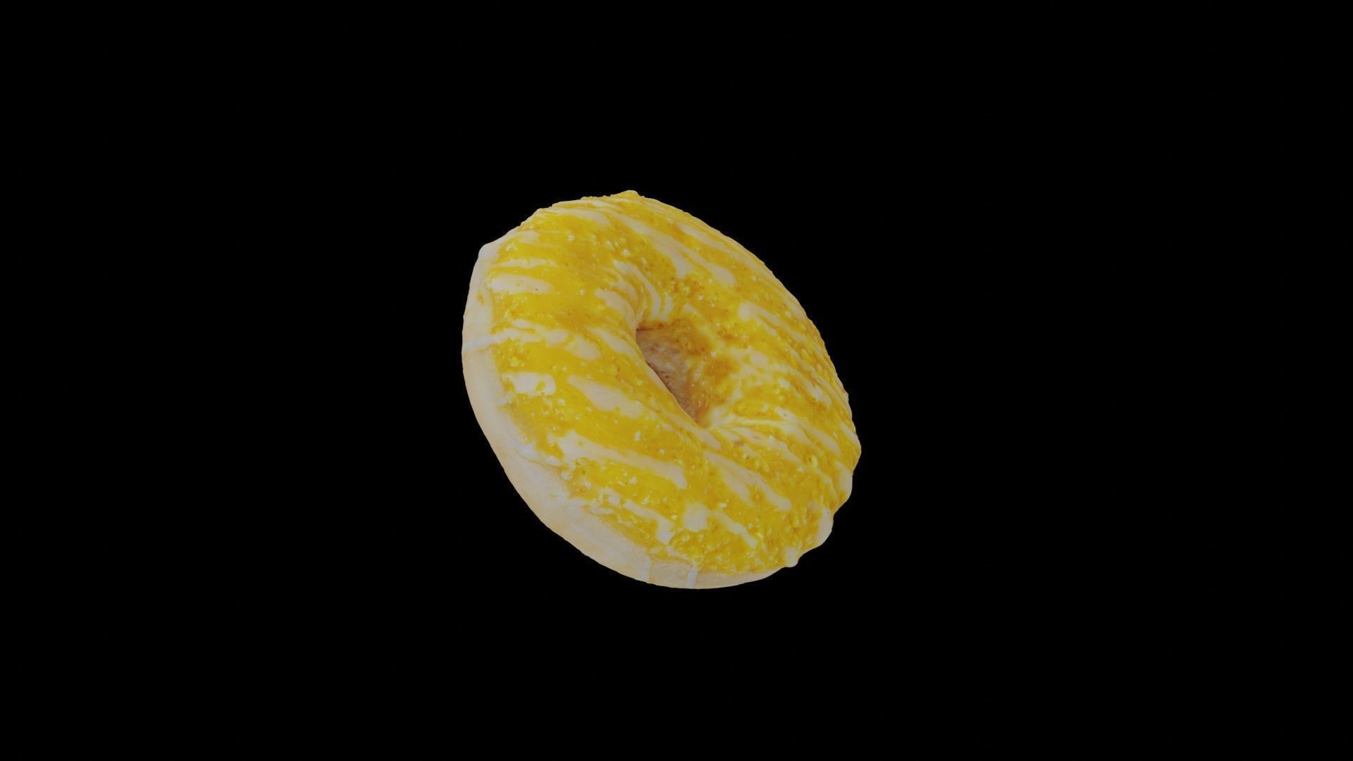 Scanned Donuts 5 flavors 1 high and 2 lowpoly versions Low-poly 3D model_51