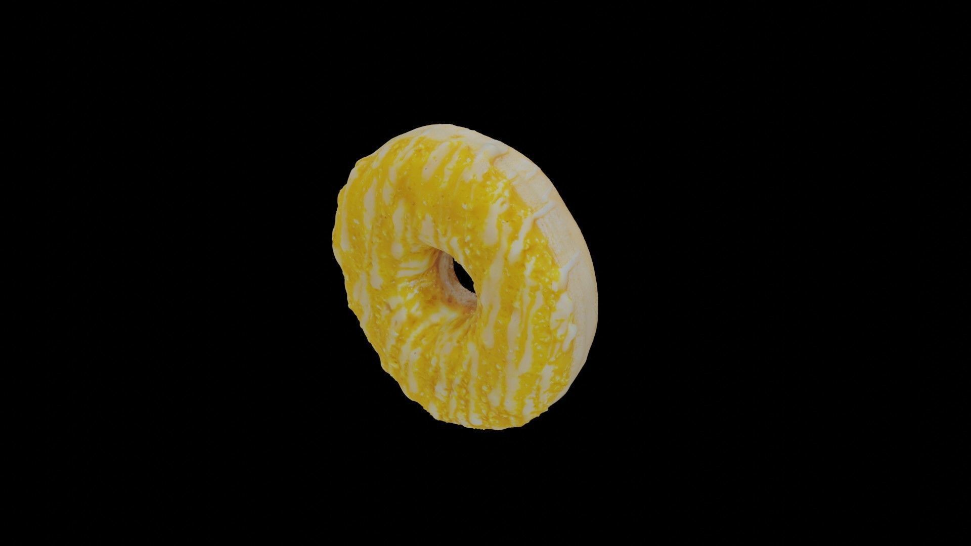 Scanned Donuts 5 flavors 1 high and 2 lowpoly versions Low-poly 3D model_66