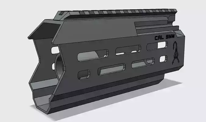 asg scorpion evo hextac vent rail