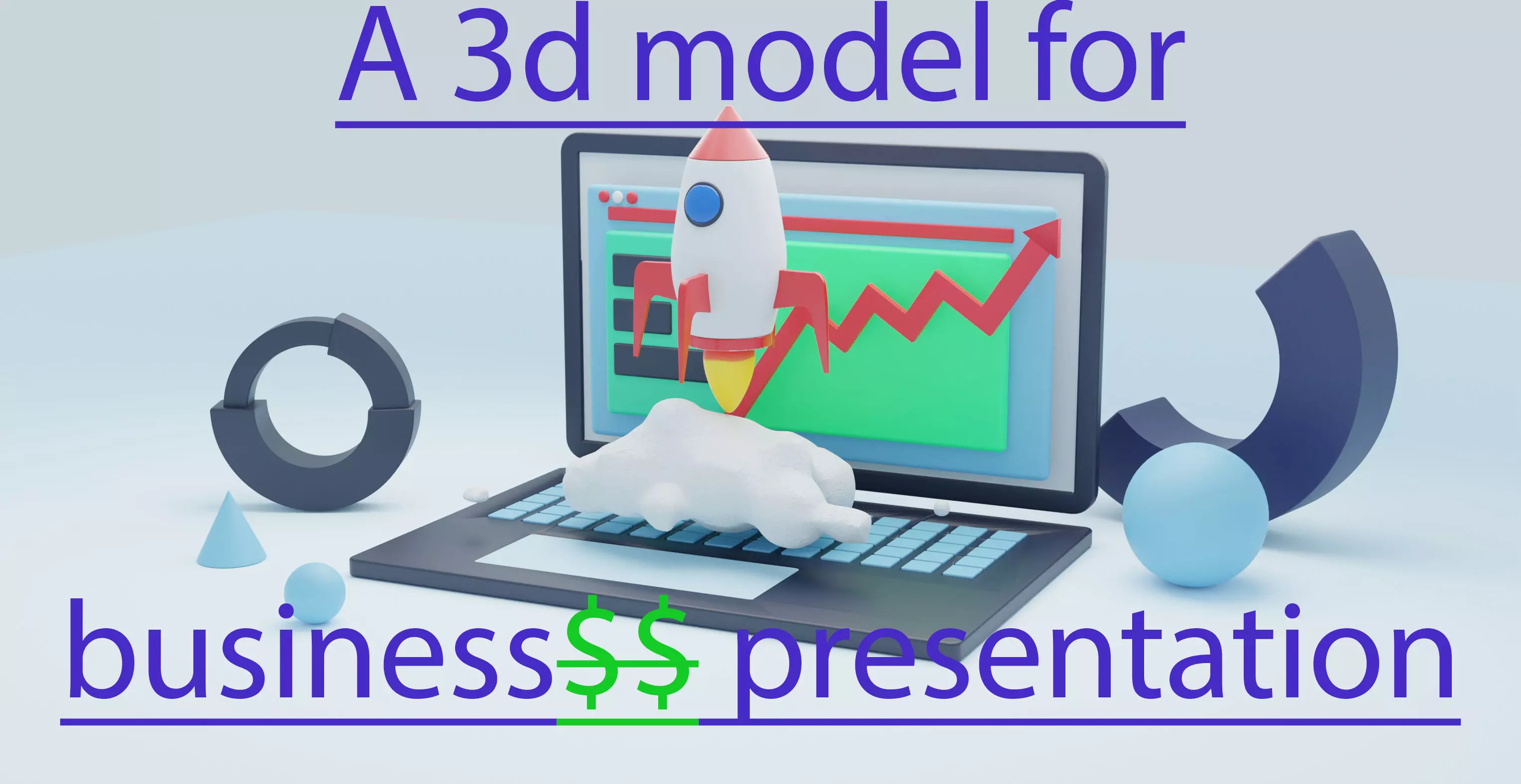 low poly laptop design Free low-poly 3D model_0