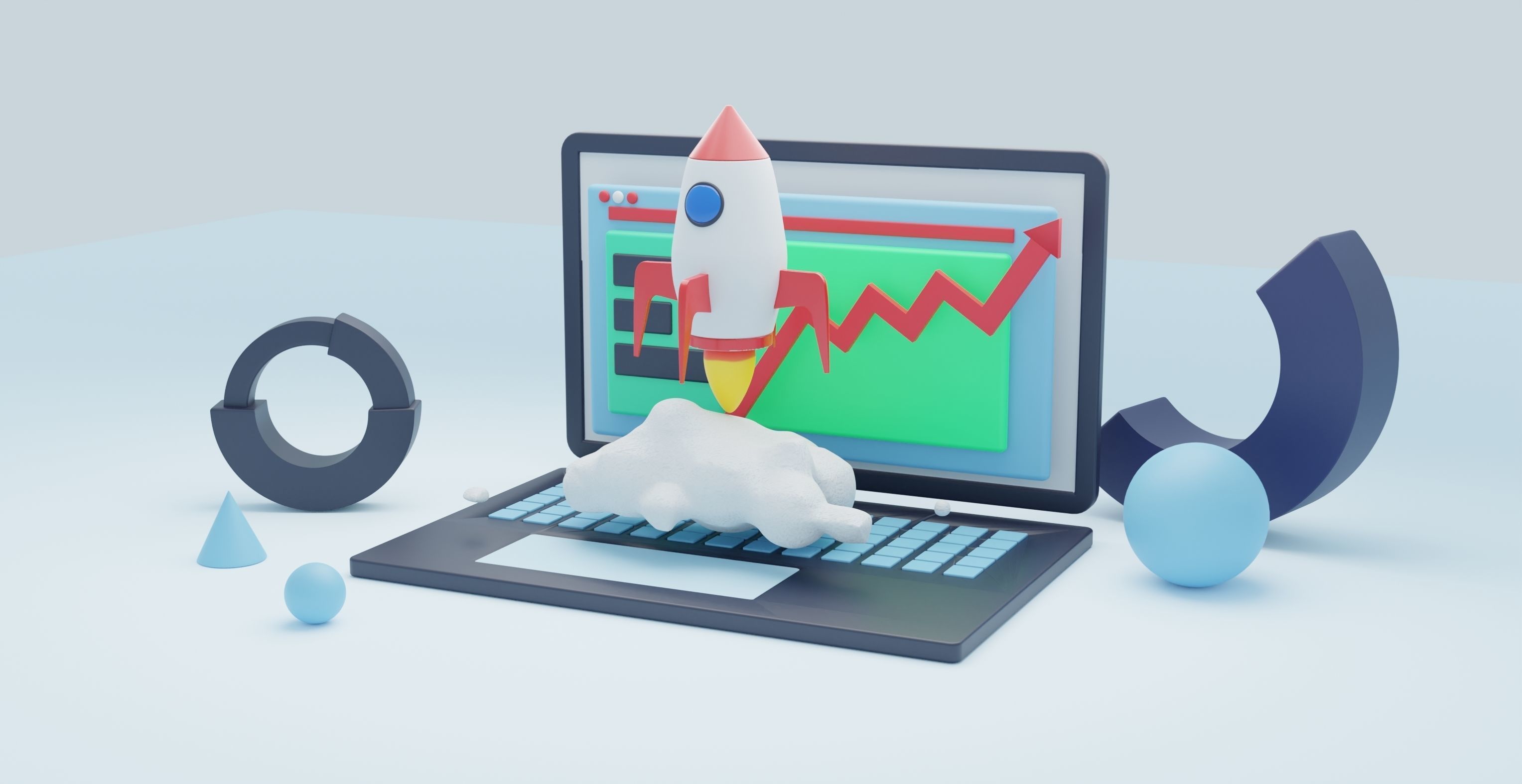 low poly laptop design Free low-poly 3D model_1