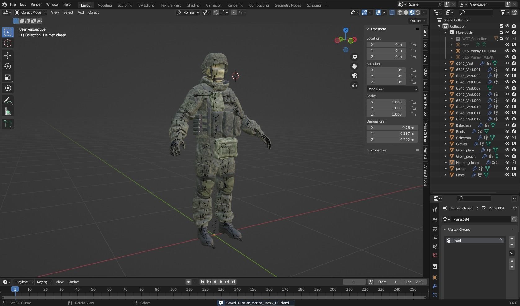 3D model Russian Soldier Ratnik V2 VR / AR / low-poly | CGTrader
