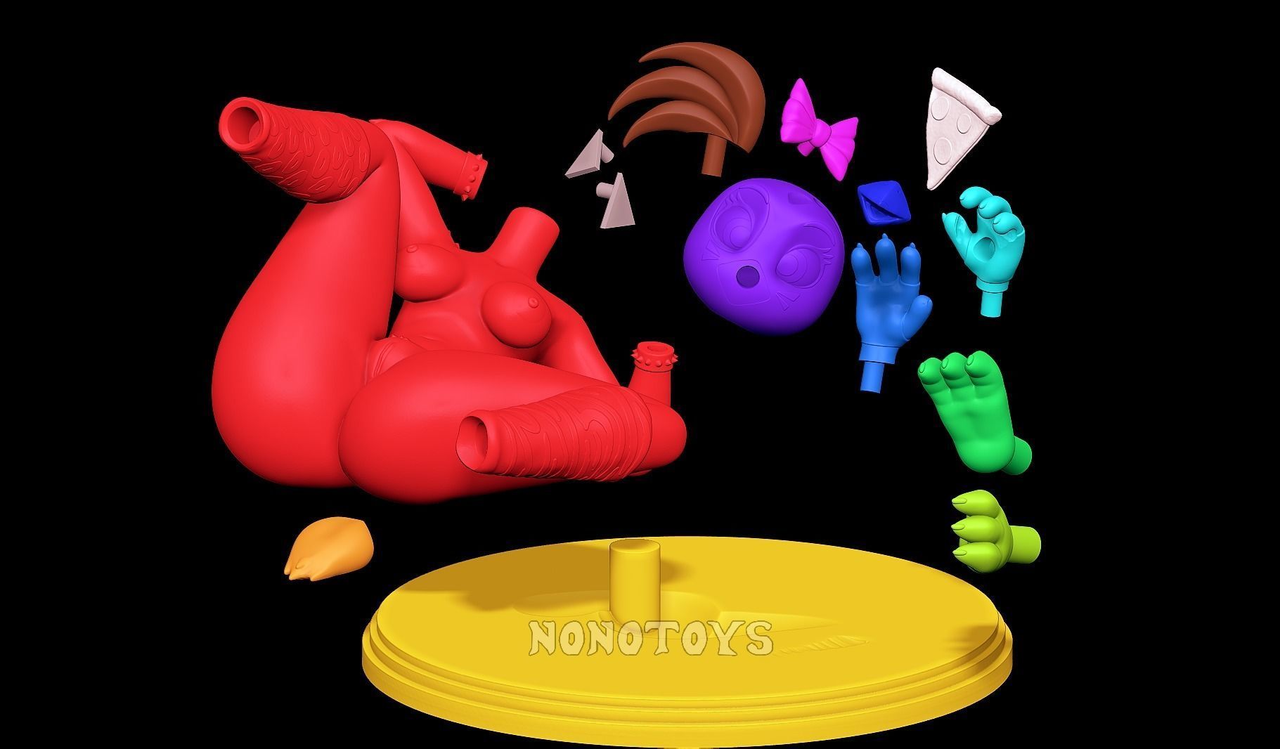 GlamRock Chica - NSFW 3D print model_7