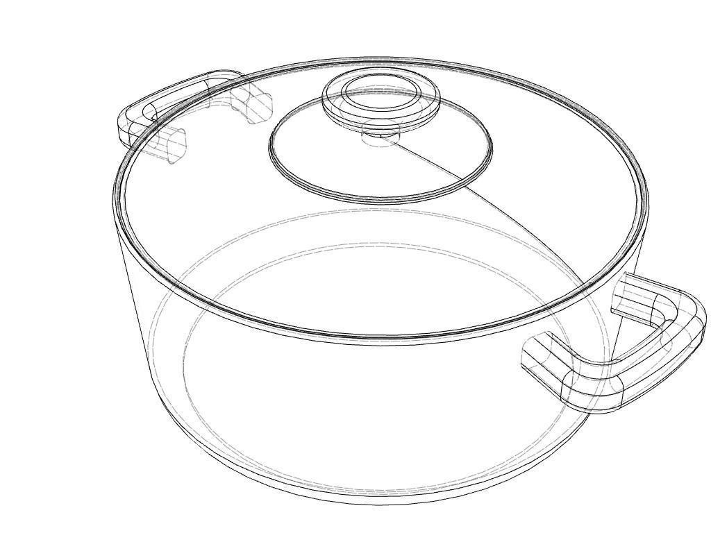 cooking pot 3d model  3D model_9