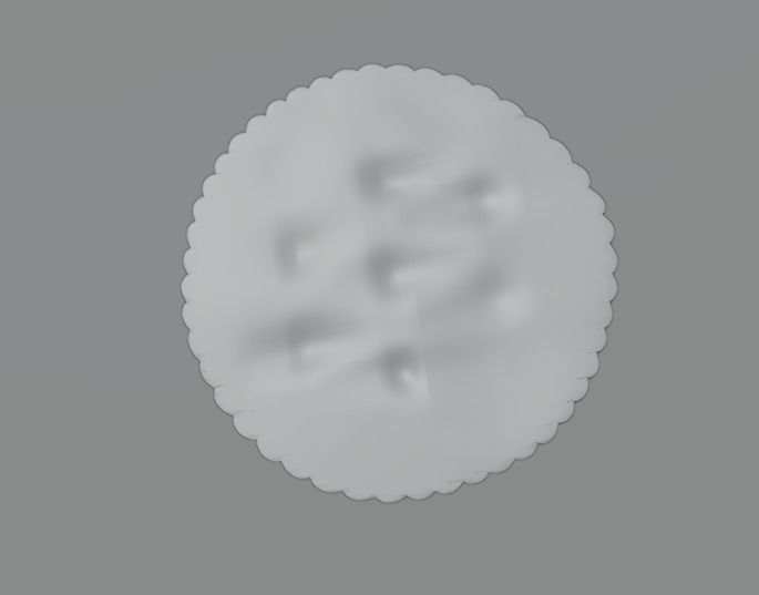 Ritz Cracker  3D model_3