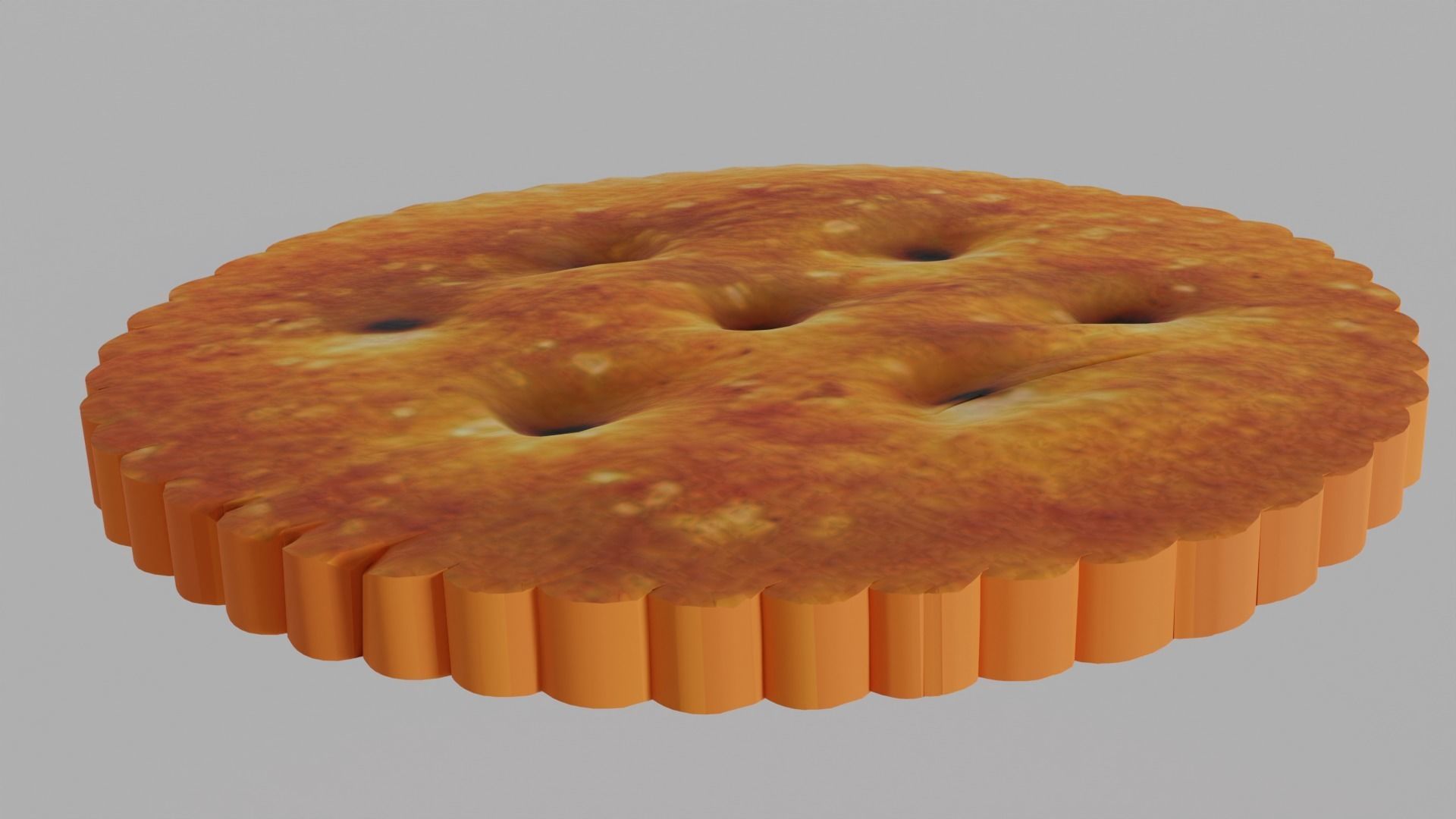 Ritz Cracker  3D model_2