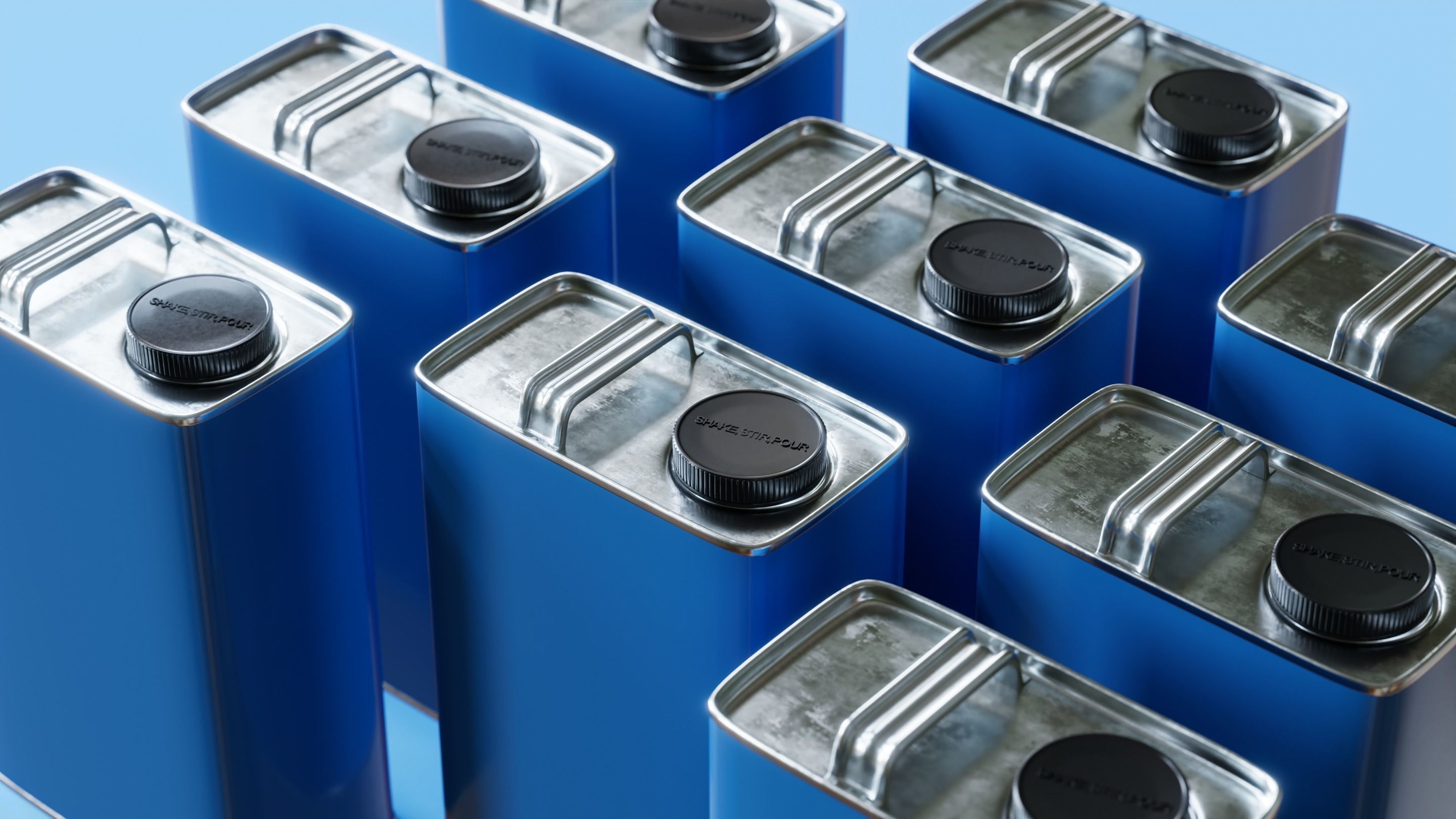 Paint Can 1 Gallon F-Style Oblong 3D Model 3D model_16