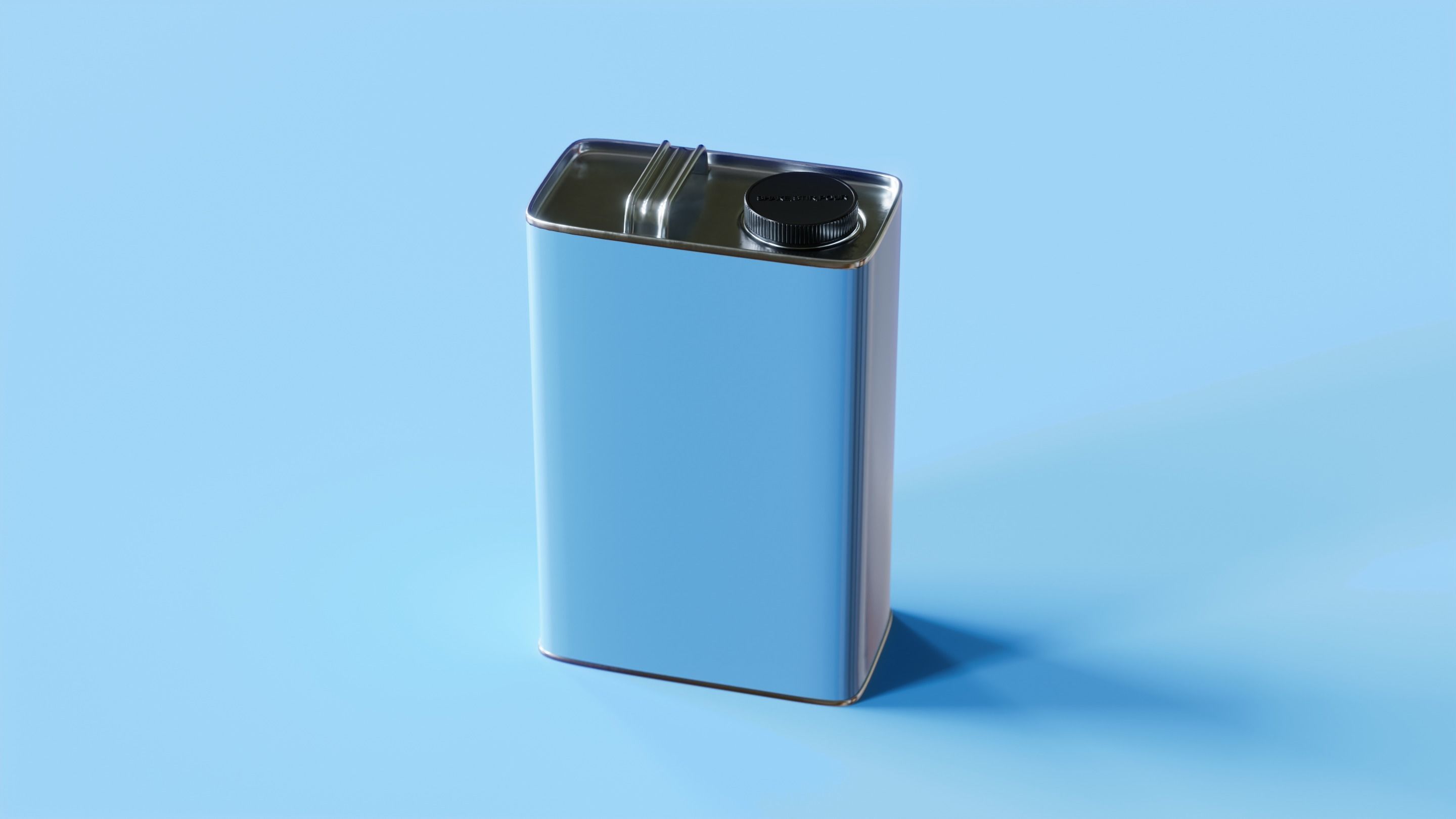 Paint Can 1 Gallon F-Style Oblong 3D Model 3D model_1