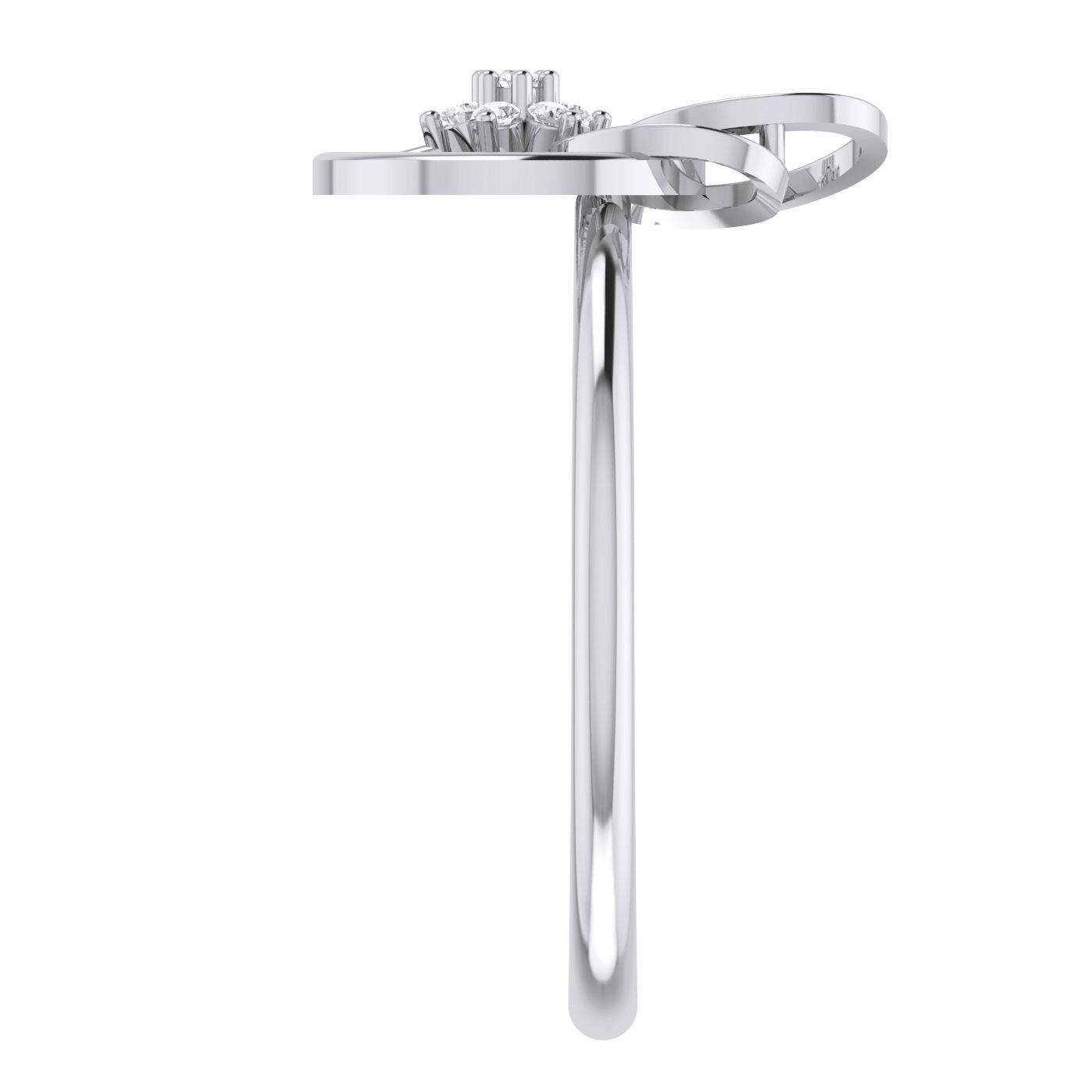 Women Ring Earrings Pendant set 3dm stl 3mf glb render details 3D print model_31