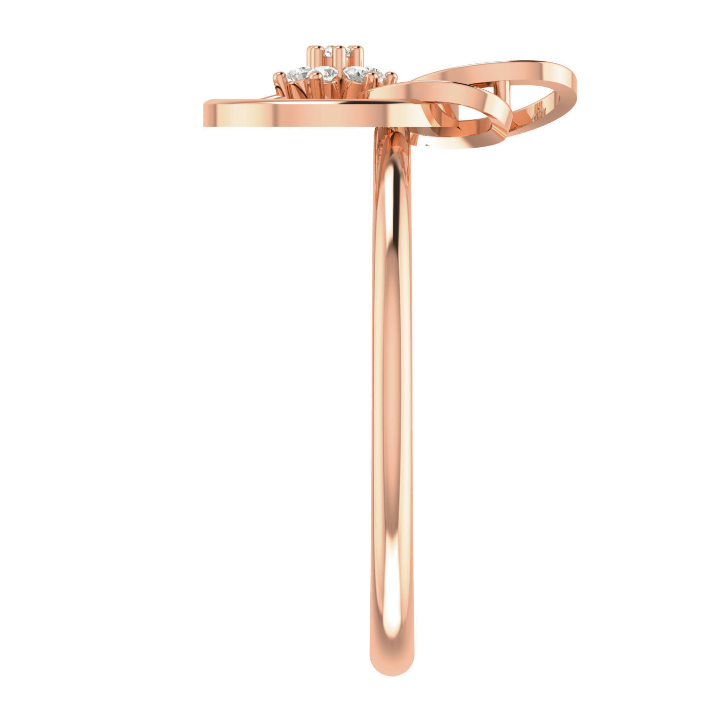 Women Ring Earrings Pendant set 3dm stl 3mf glb render details 3D print model_32