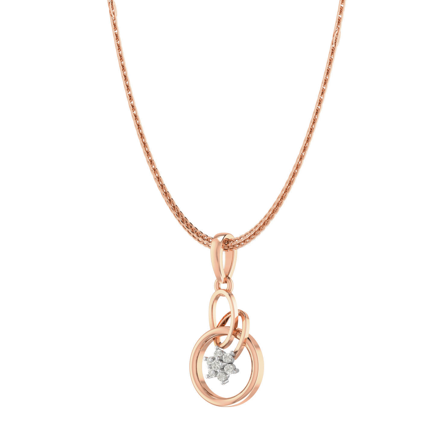 Women Ring Earrings Pendant set 3dm stl 3mf glb render details 3D print model_20