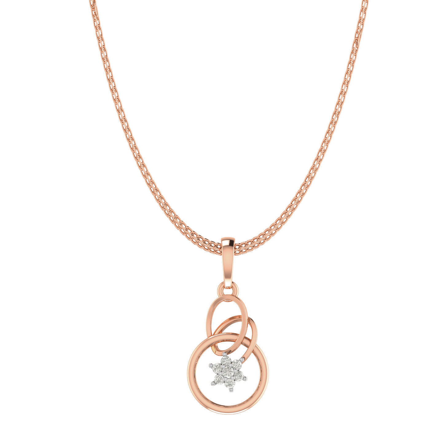 Women Ring Earrings Pendant set 3dm stl 3mf glb render details 3D print model_3