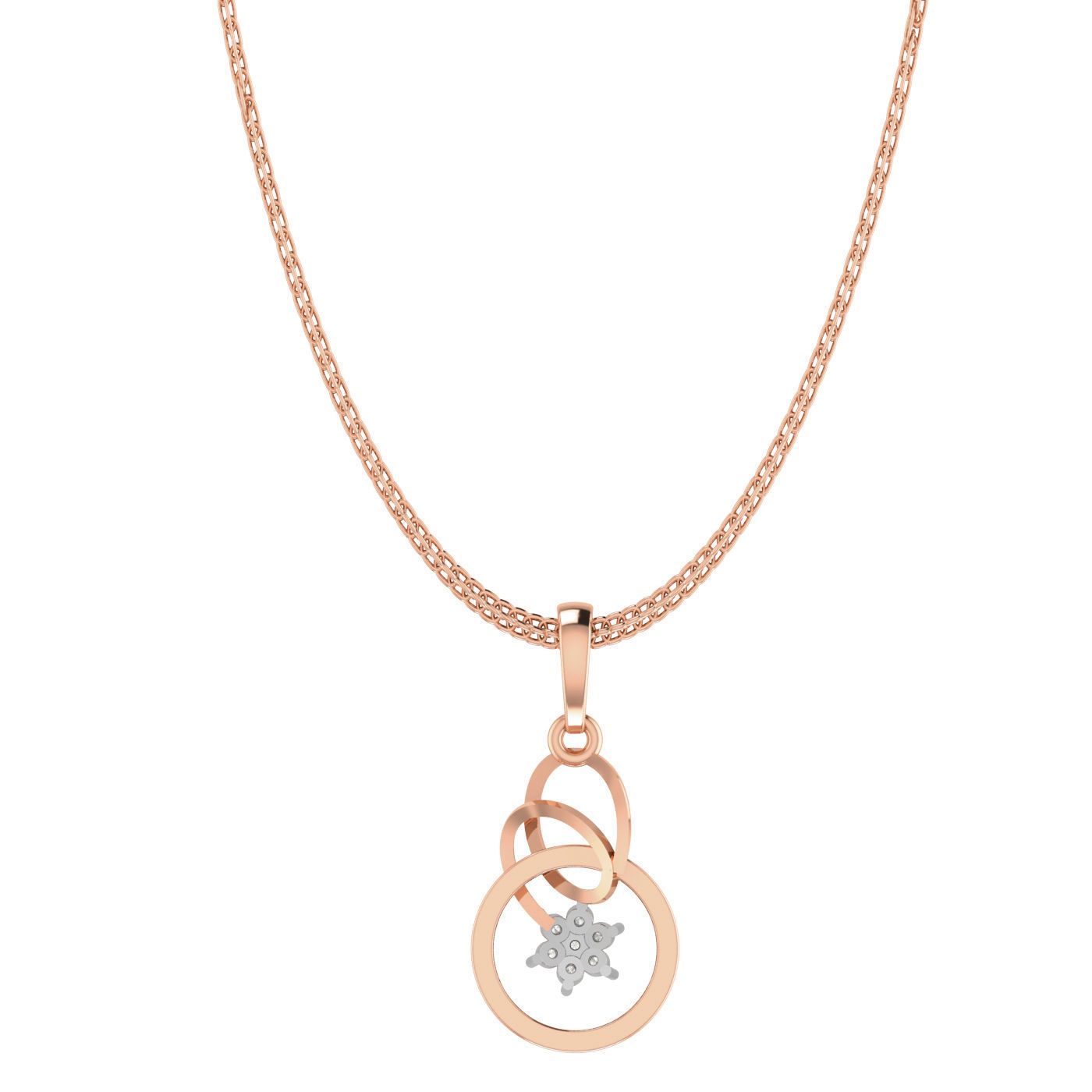 Women Ring Earrings Pendant set 3dm stl 3mf glb render details 3D print model_6