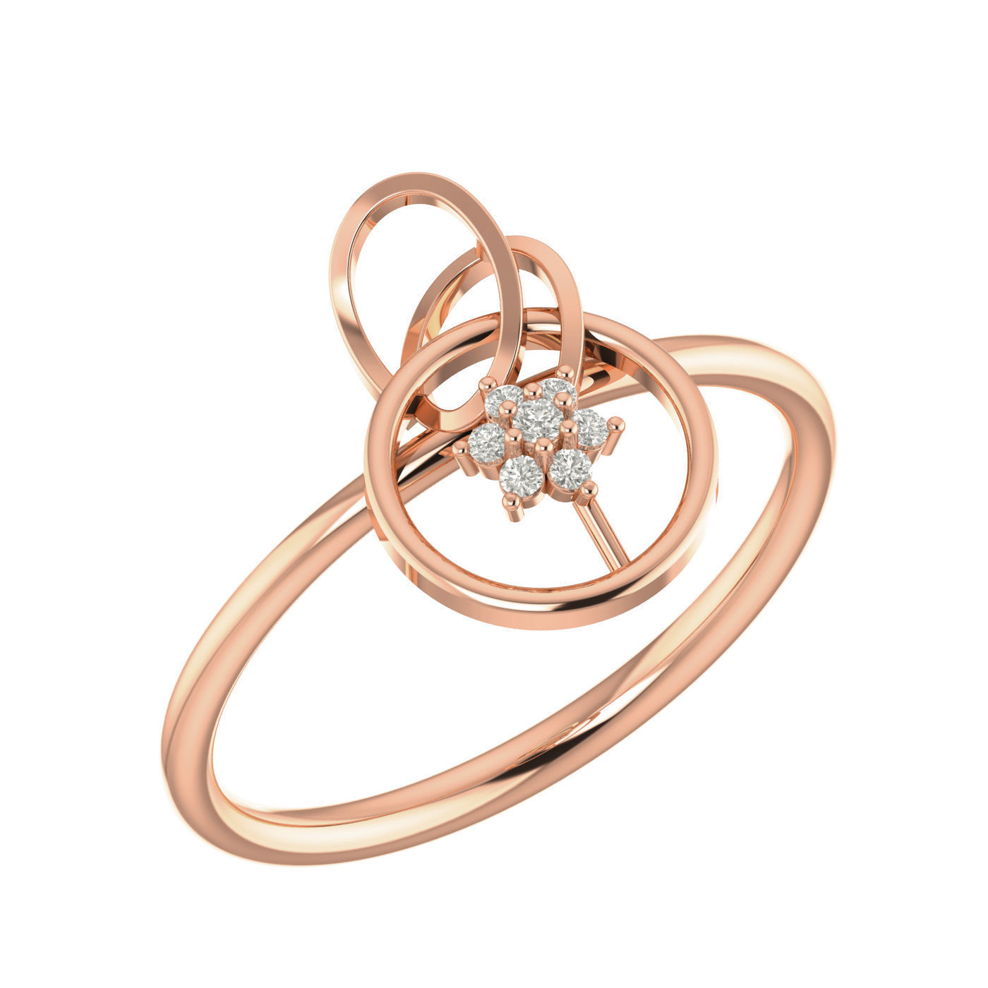 Women Ring Earrings Pendant set 3dm stl 3mf glb render details 3D print model_1