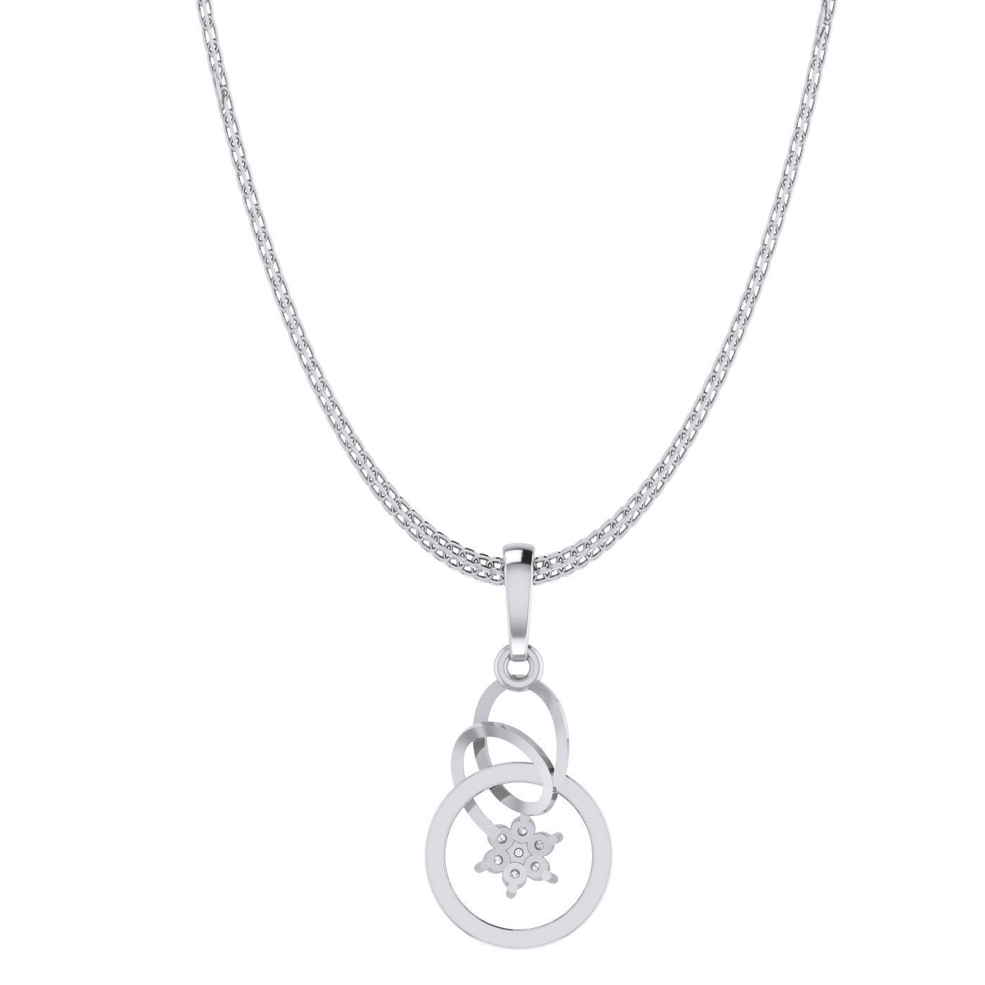 Women Ring Earrings Pendant set 3dm stl 3mf glb render details 3D print model_5