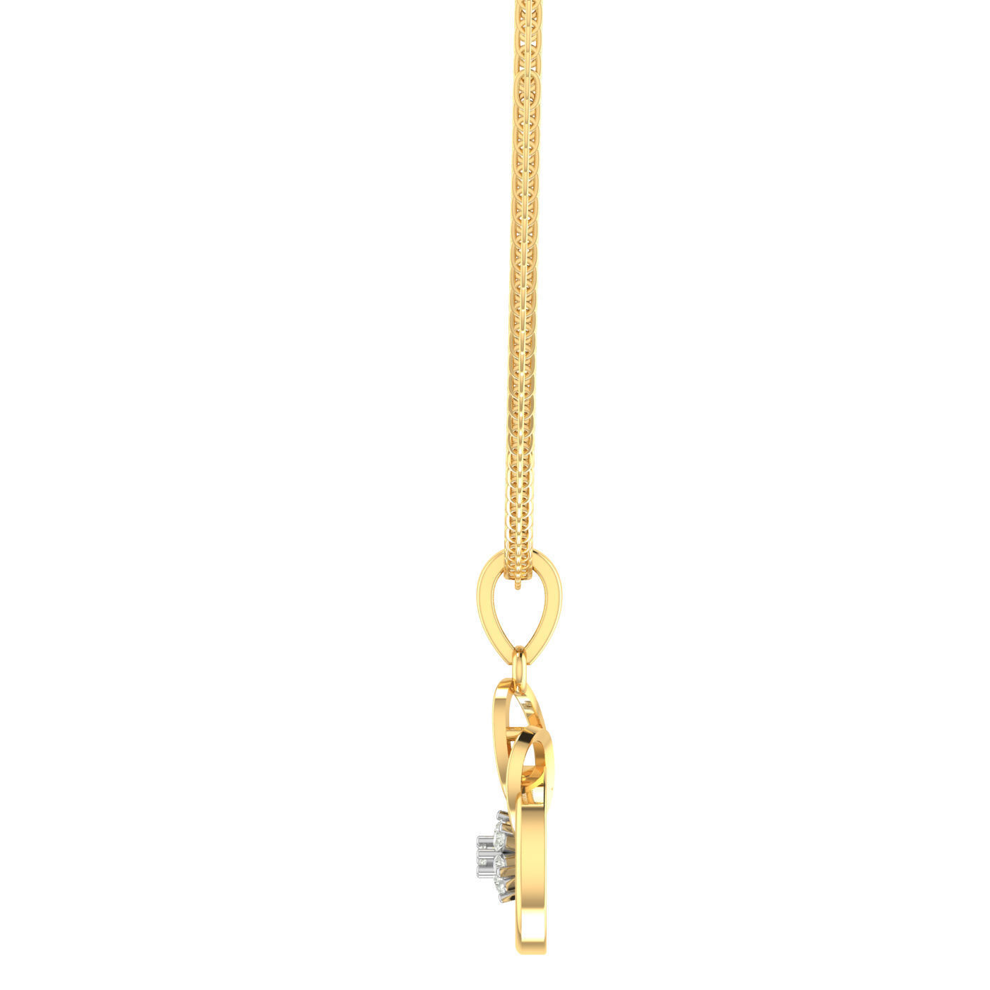 Women Ring Earrings Pendant set 3dm stl 3mf glb render details 3D print model_27