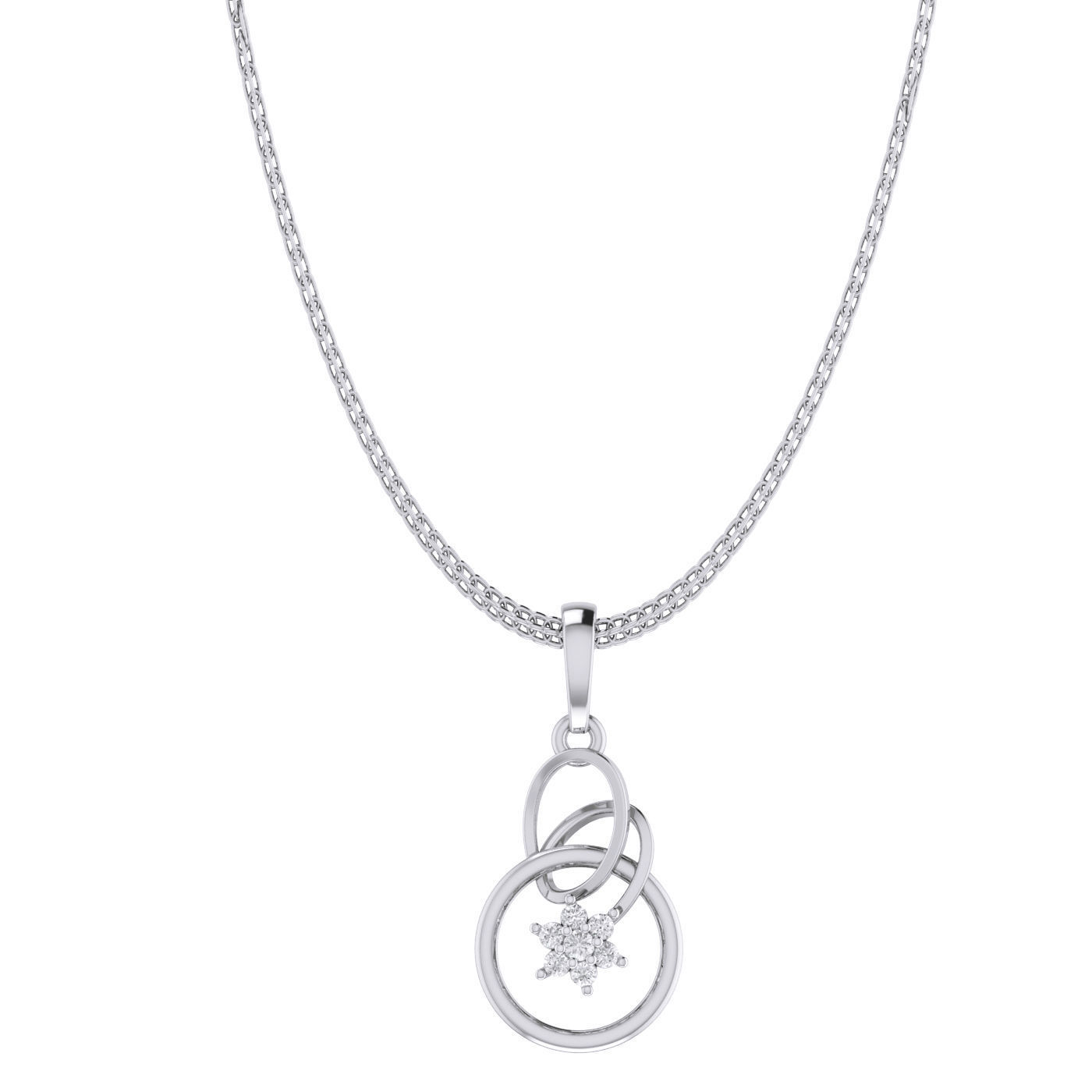 Women Ring Earrings Pendant set 3dm stl 3mf glb render details 3D print model_37