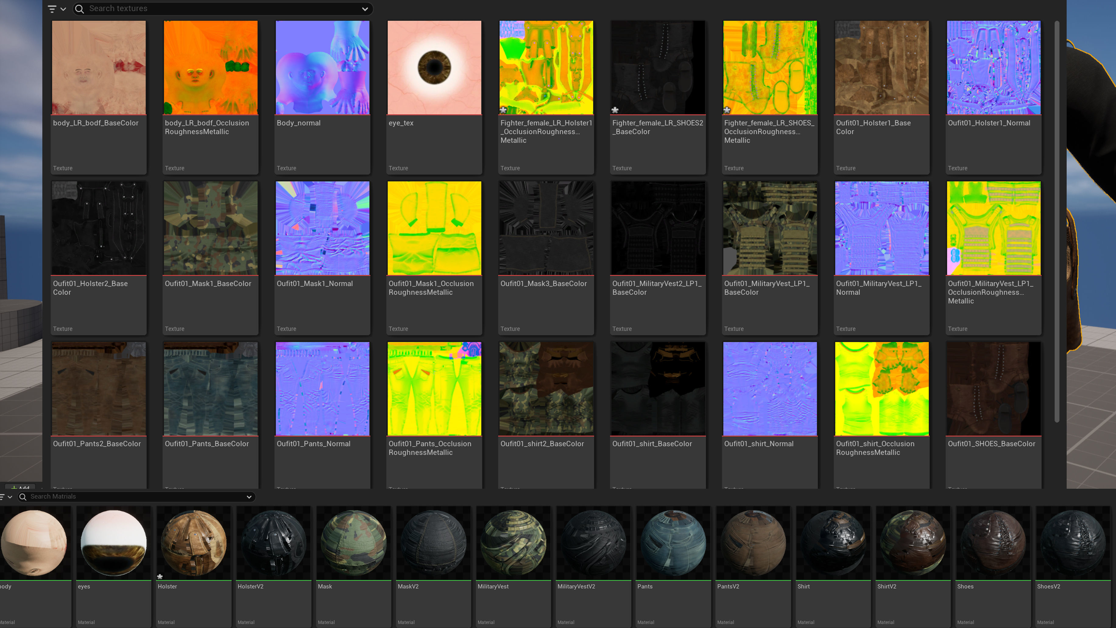 Operator Female - gameready - Unreal Low-poly 3D model_9