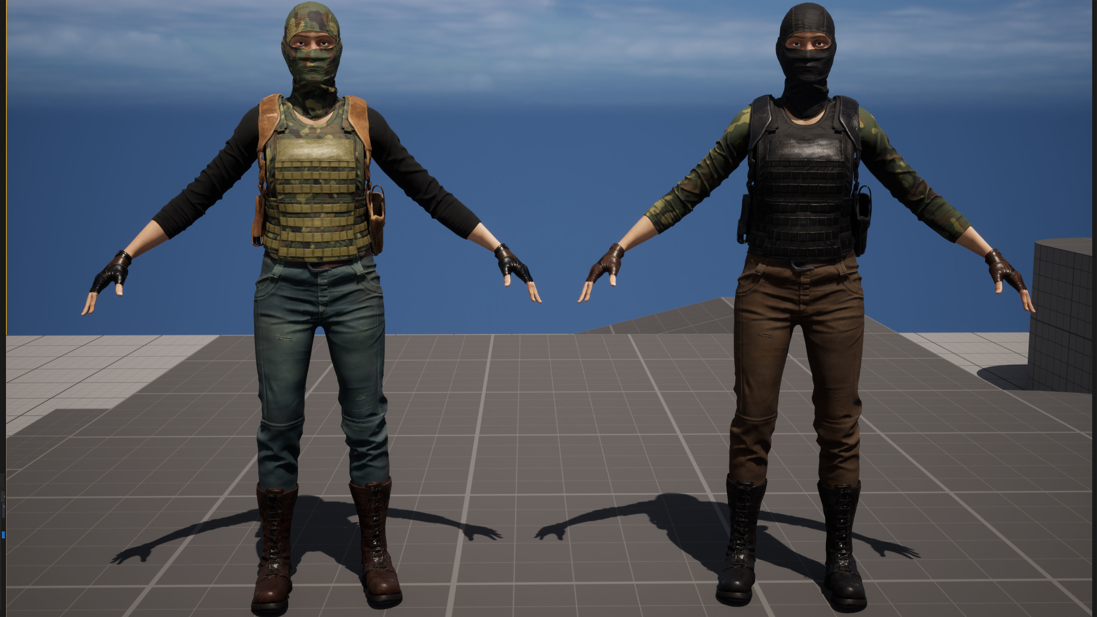 Operator Female - gameready - Unreal Low-poly 3D model_6