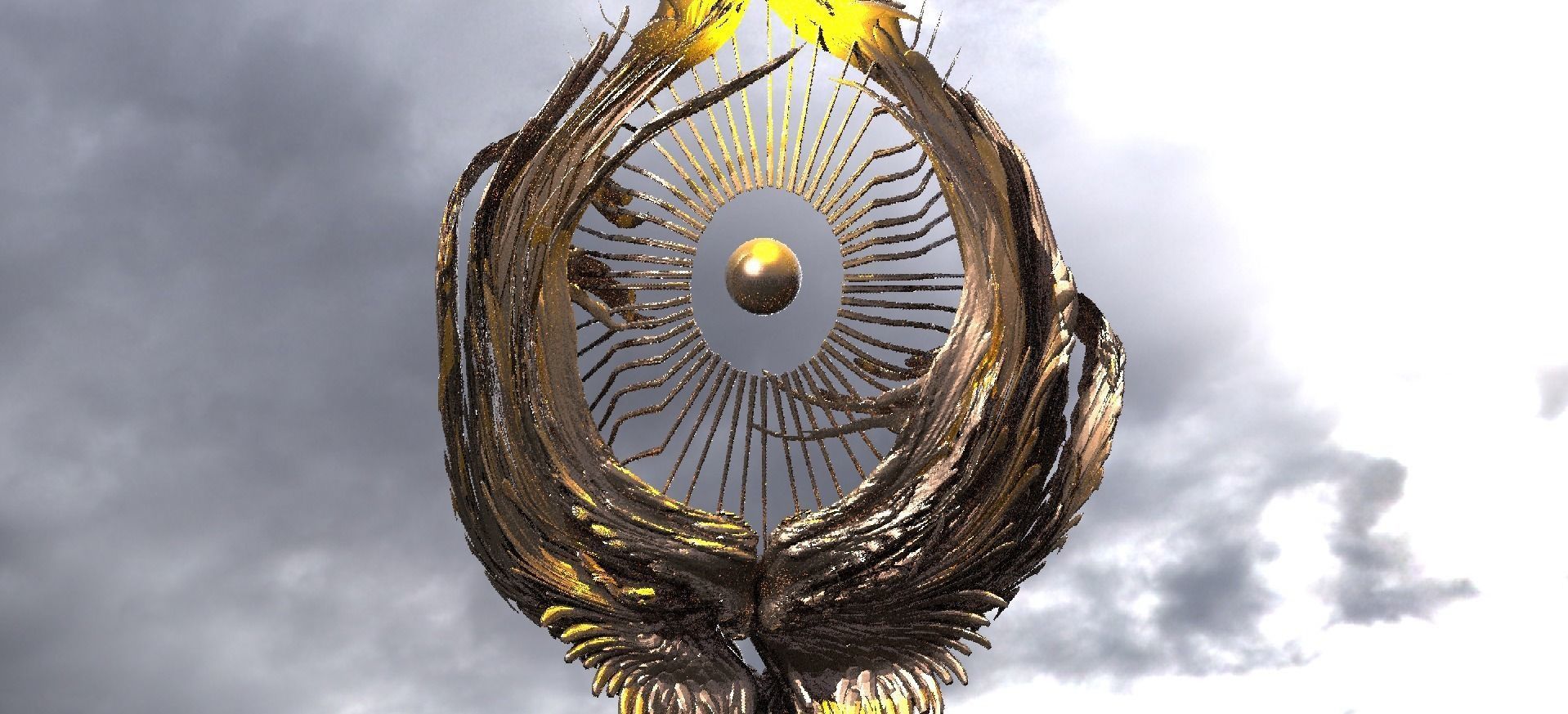 Earth Throne sculpture Ring 1  3D model_1