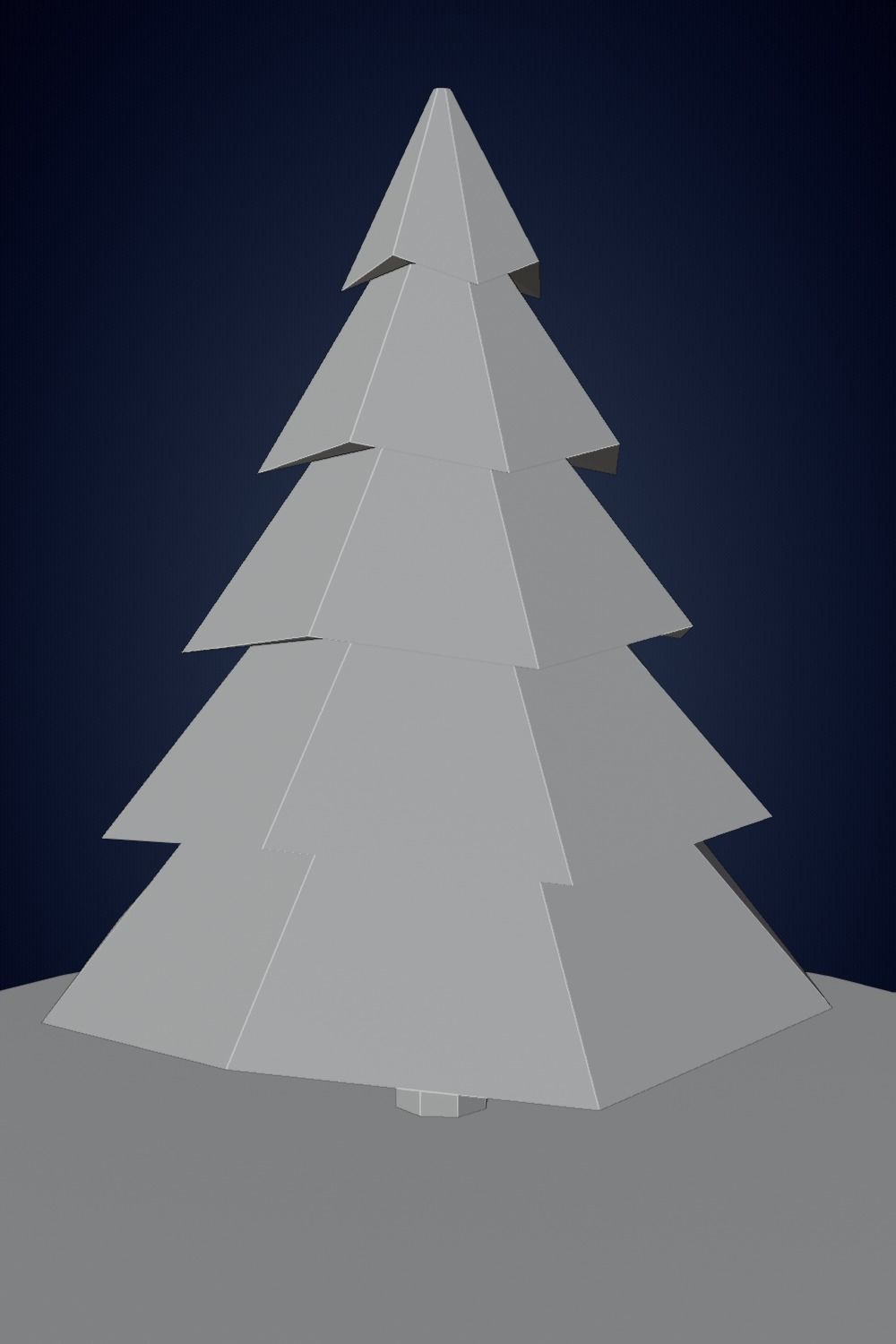 Tree 03 LowPoly Free 3D model_1