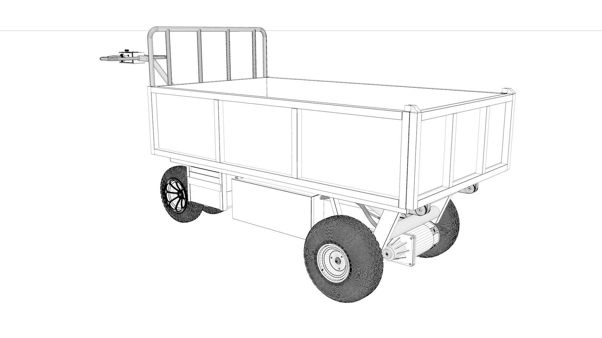 Transport Trolley General 3D model_40
