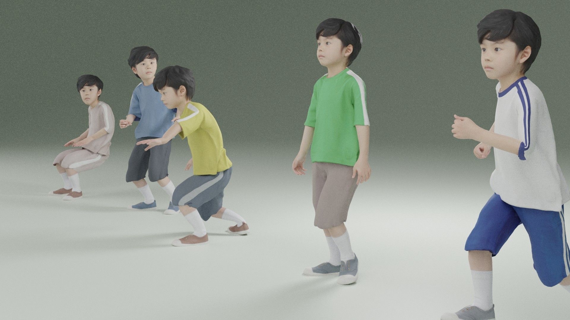 Animated 3D-Boy-japanese 228Rui Shoes Low-poly 3D model_8