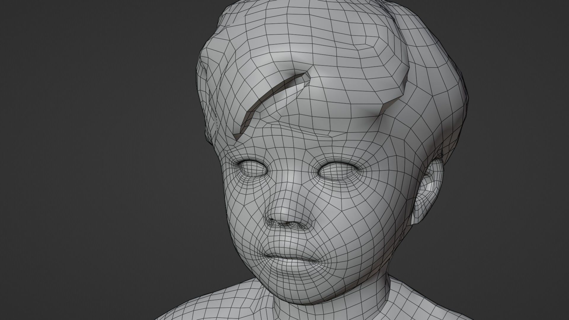 Animated 3D-Boy-japanese 228Rui Shoes Low-poly 3D model_4