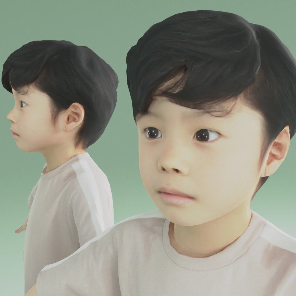 Animated 3D-Boy-japanese 228Rui Shoes Low-poly 3D model_5
