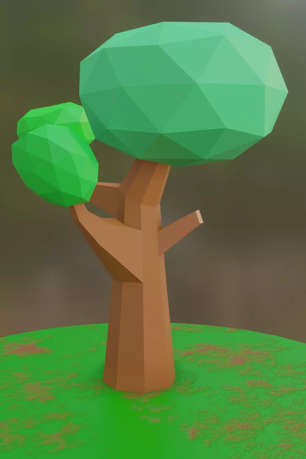 Tree 04 LowPoly Free 3D model_0