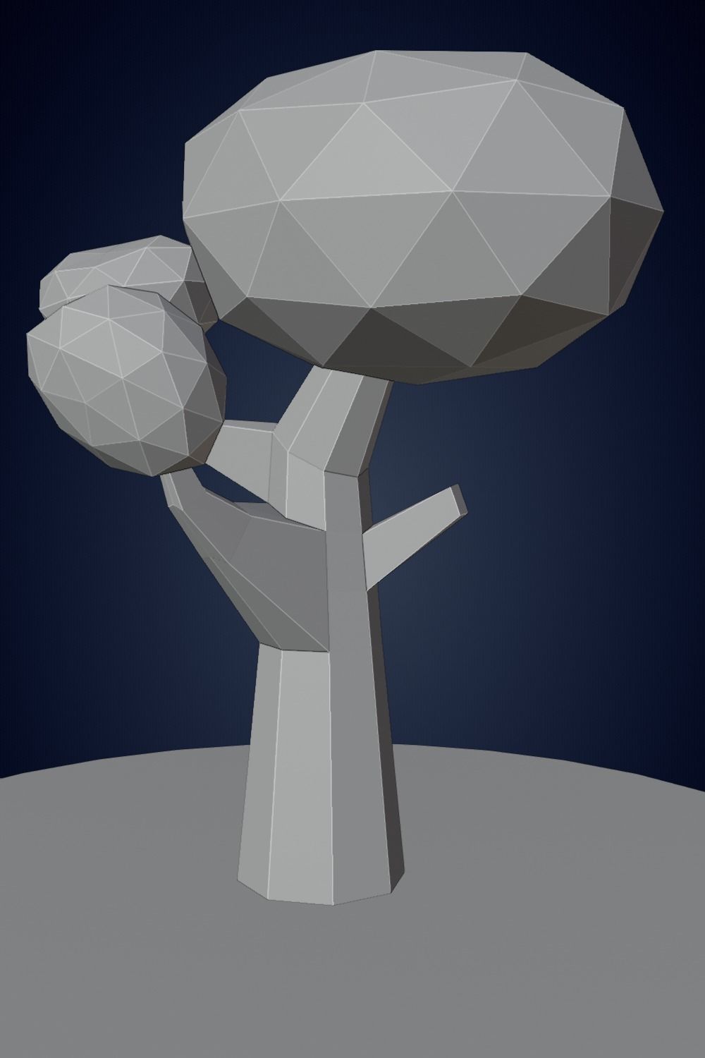 Tree 04 LowPoly Free 3D model_1