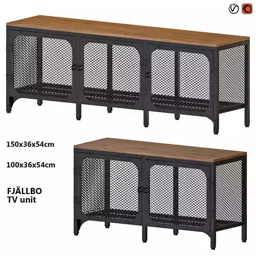 FJALLBO TV unit 3D model