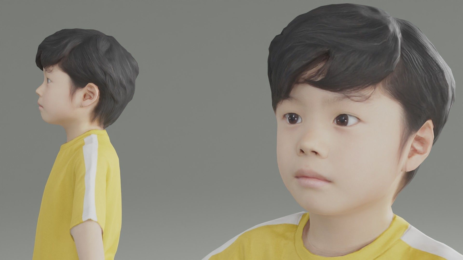 Animated 3D-Boy-japanese 228Rui Socks Low-poly 3D model_3