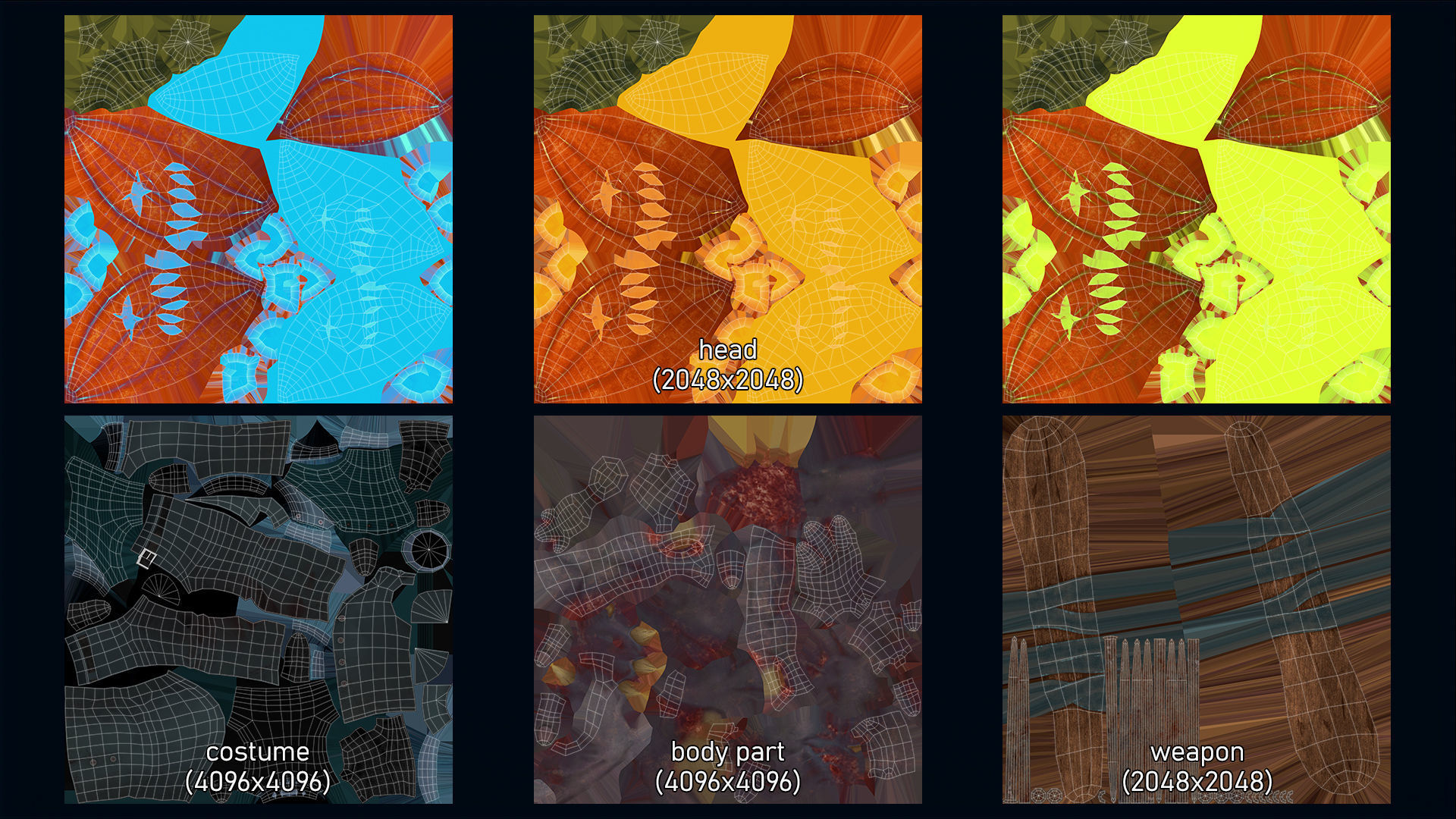 Pumpkin Costume - Rigged - Animated - Game Ready Low-poly 3D model_13