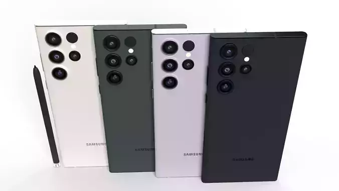 Galaxy S23 Ultra Low-poly 3D model