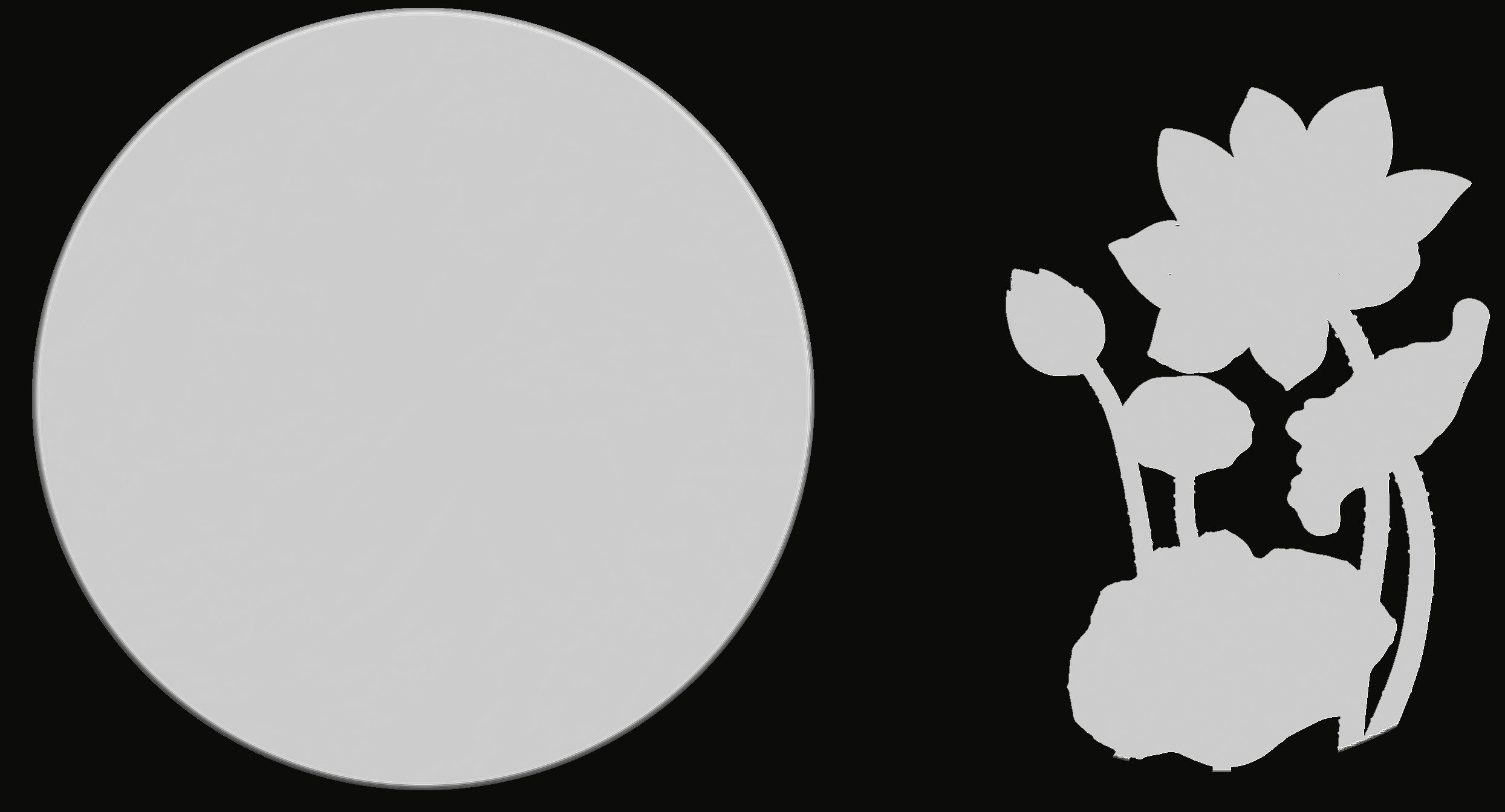 Lotus flower Pendant 3D print model_5