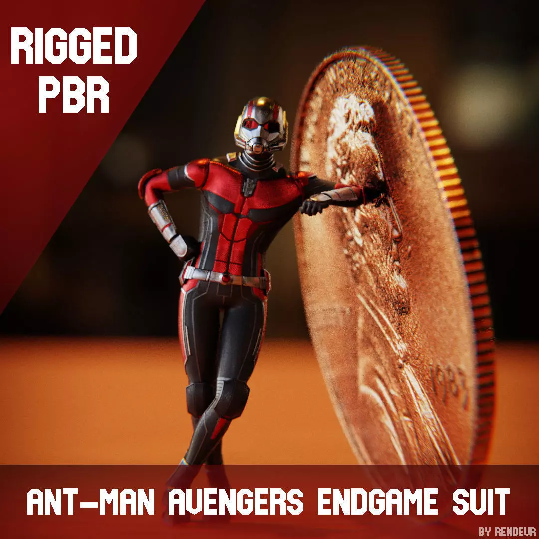 Ant-Man Avengers Endgame Suit 3D Model 3D model_0