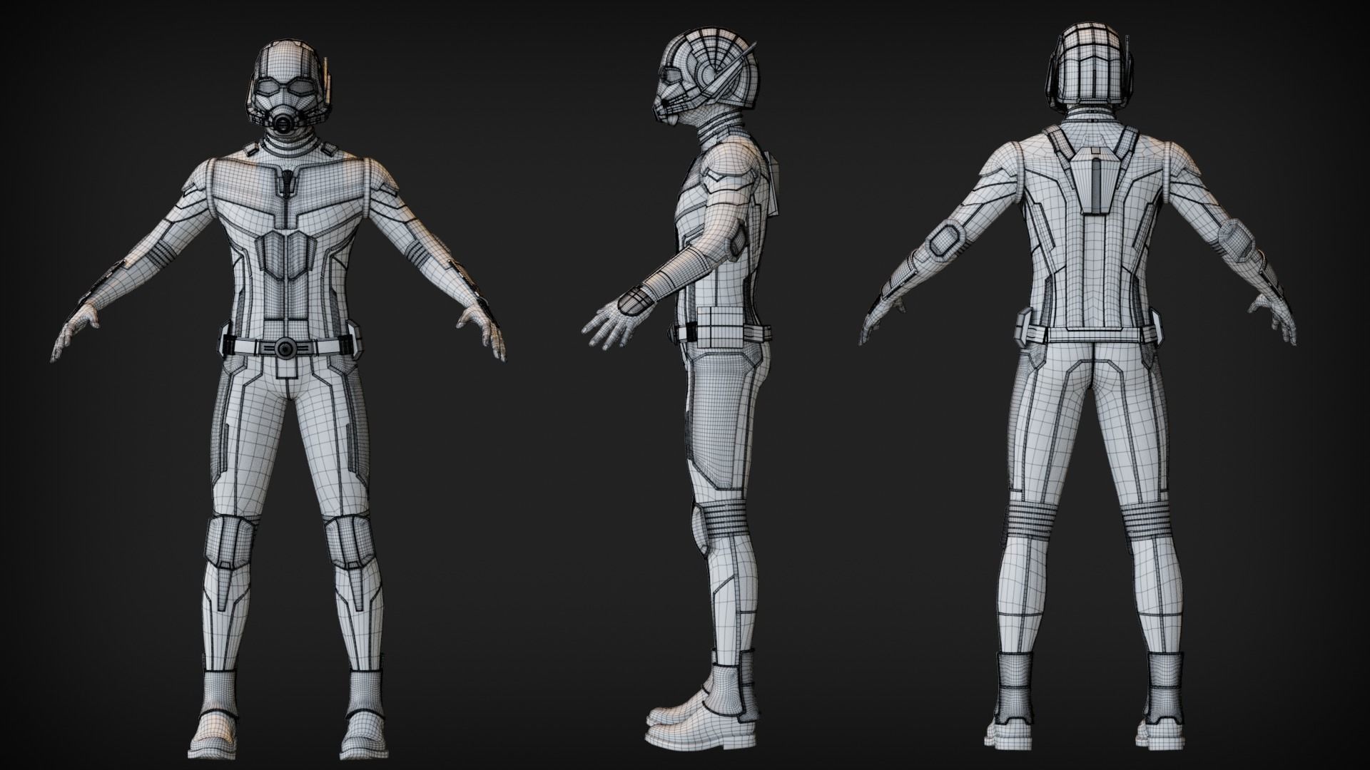Ant-Man Avengers Endgame Suit 3D Model 3D model_4