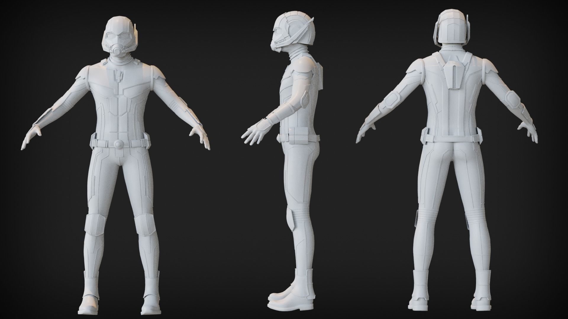 Ant-Man Avengers Endgame Suit 3D Model 3D model_3