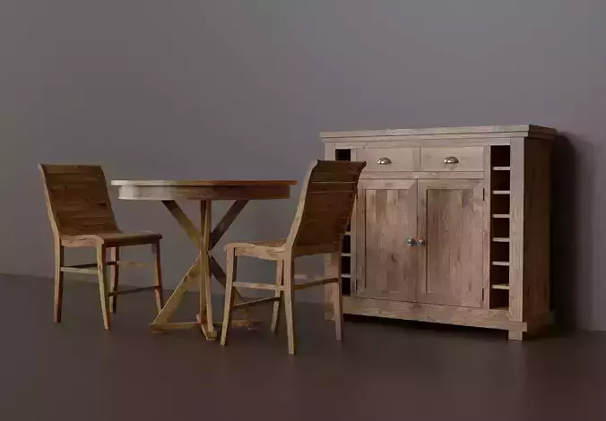 Wine rack with progressive wood furniture