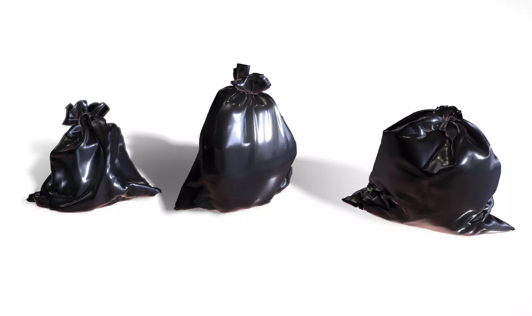Garbage - Trash bag PACK Low-poly 3D model