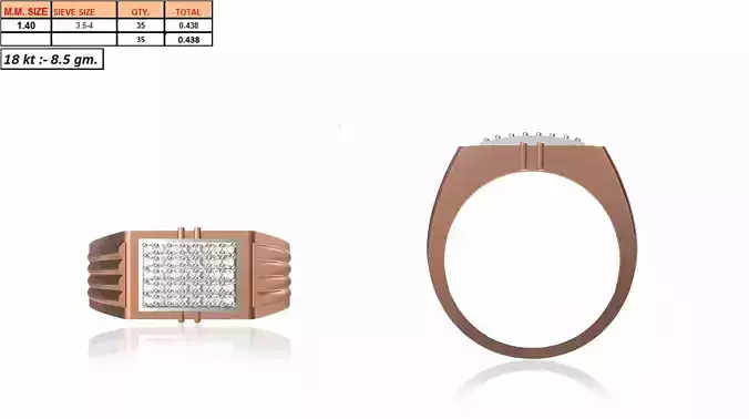 Men Ring STL OBJ FBX JCD Details